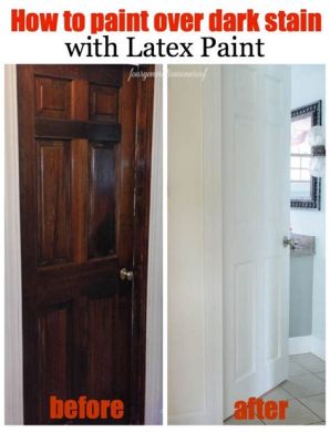 How to Paint a Stained Door: A Journey Through Colors and Chaos